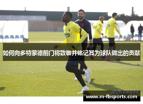 如何向多特蒙德前门将致敬并铭记其为球队做出的贡献